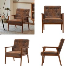 Retro Distressed Tan Leather