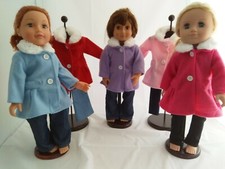 18" Dolls Coat with fur