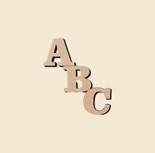 3cm-30cm Wooden Alphabet