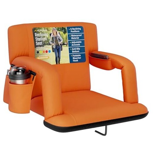 Reclining stadium seat - stadium,