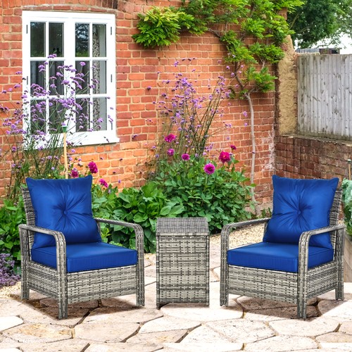 Pcs rattan garden seating - 3,
