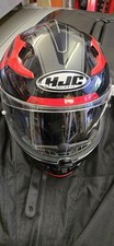 HJC i70 XXL 64 Crash Helmet, Full Face, Black & Red, Vented, Pinlock, Sun Visor