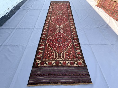 Hand knotted afghan baluchi - knotted,
