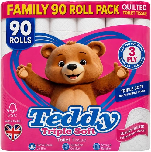 Teddy toilet rolls - teddy, 3