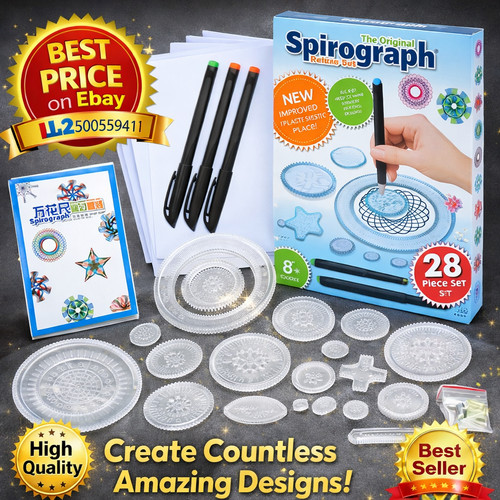 Spirograph set with - spirograph,