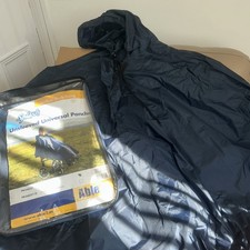 Splash unsleeved royal blue Universal size Poncho for scooter or wheelchair 