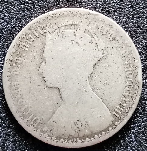 1873 victoria gothic florin - victoria,