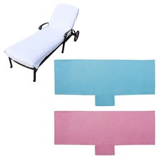 Beach Chair Towel Cover Absorbent Chaise Lounge Chair Cover for Pool Sun Lounger