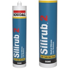 Soudal Silirub 2/S Food / Sanitary Grade Silicone Sealant Various Colours