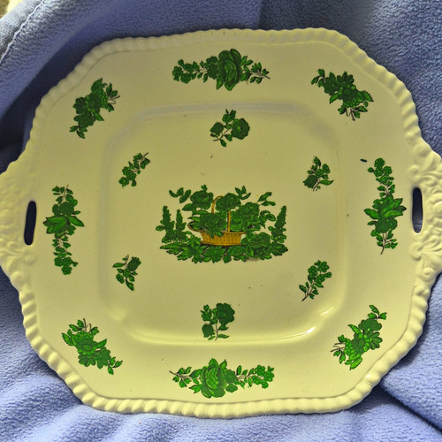 Copeland spode green basket - spode,
