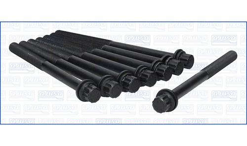 One cylinder head bolt - head, set