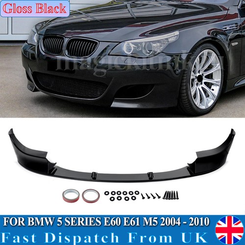 Gloss black front spoiler - black, lip