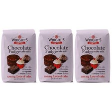 Wrights Baking Chocolate Fudge Cake Mix 500g (Pack of 3)