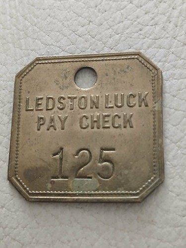 Miners colliery check tally - colliery,, check/tally