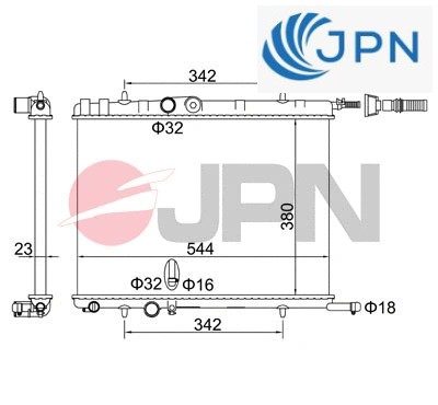 Coolant radiator 60c9041 jpn - coolant, 60c9041-jpn