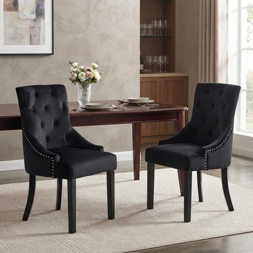 Sturdy velvet dining chairs - sturdy,