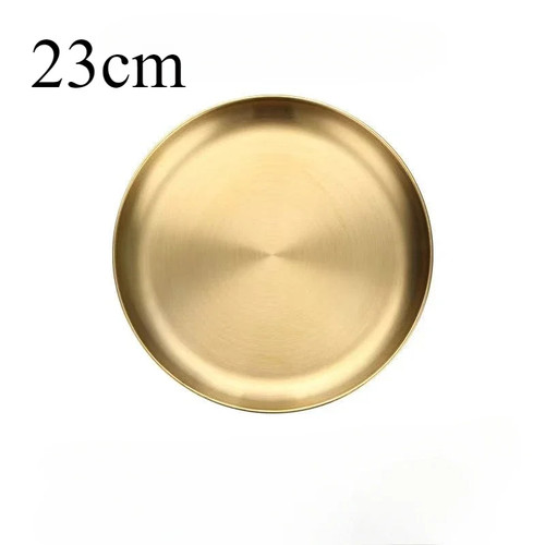 Gold stainless steel plates - gold,