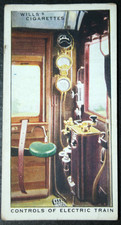 SOUTHERN RAILWAY  Electric Train Cab Controls  Vintage 1939 Card  GE28M