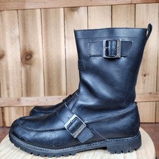 Harley Davidson Boots Mens Size 10 Black Leather Motorcycle Harness Lug 95272