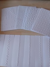 A6 White Embossing Card &