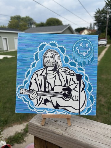 Original kurt cobain acrylic - kurt,