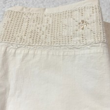 VTG Fieldcrest Pillowcases Crochet R Lace Insert Ivory Cottagecore Farmhouse