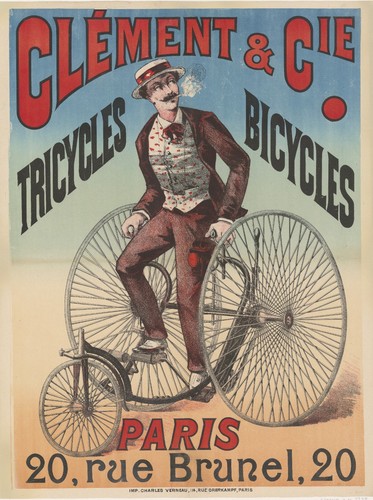 Vintage 1890s cycling clement - vintage,