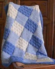 patchwork blanket chunky knit
