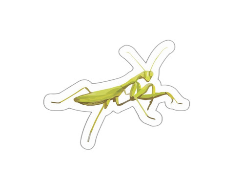 Praying mantis sticker decal - praying,