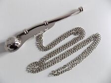 Boatswain 5" Brass Whistle w Chain Bosun Call Pipe Nautical