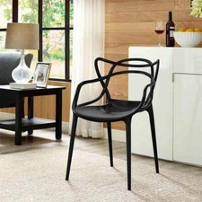 Set of 4 - Master style Bistro Kitchen Cafe Garden Dining Chair Outdoor Indoor