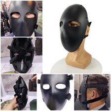 NIJ Level Tactical Ballistic Helmet Full Face Bullet Proof Mask 3A CS Prop Black