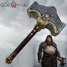 God of War Mjolnir Cosplay Weapon 1:1 Thor Hammer Chaos Blade Toy LARP Replica