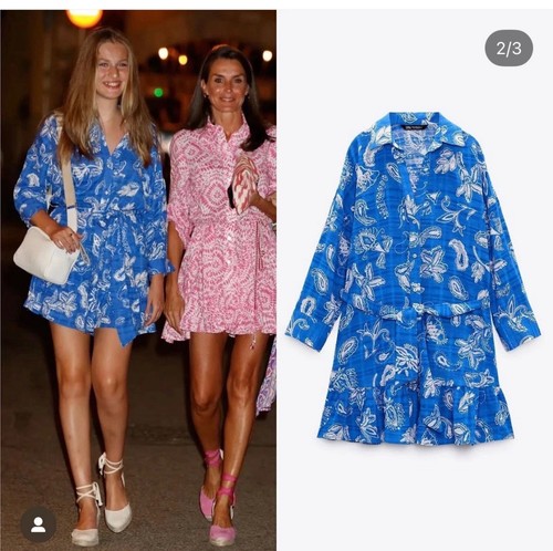 Zara bnwt blue white short - zara,