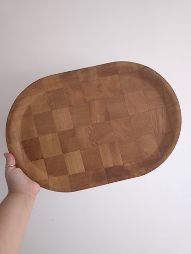 Vintage mid century woven wood - vintage,