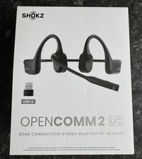 SHOKZ OpenComm2 UC - Bone Conduction Bluetooth Stereo Computer Headset with Boom