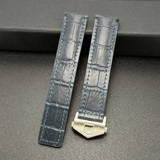 Blue Pattern Leather Watch