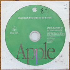 Apple PowerBook G3 Series CD System 8.1 Media 1998 vintage