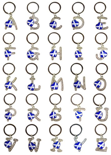 Scottish alphabet keyrings - alphabet,
