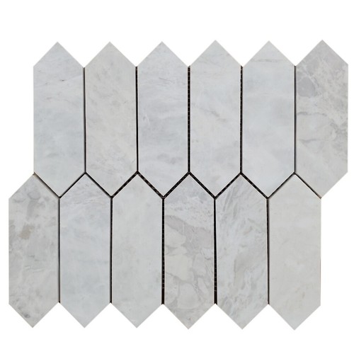 Picket carrara honed - picket, marble