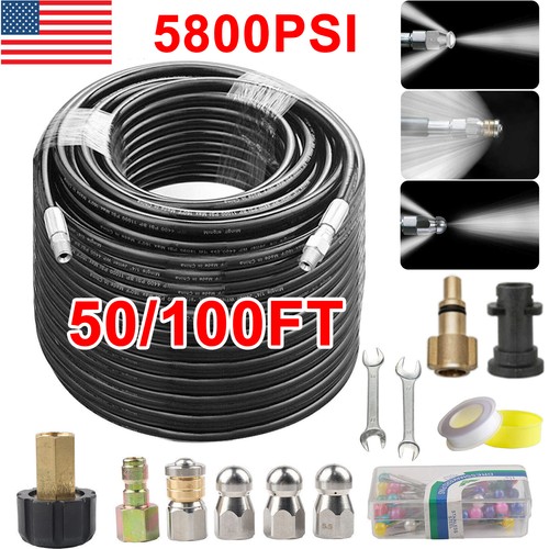 100ft sewer jetter - nozzles, kit