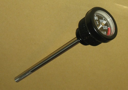 Oil temperature gauge for