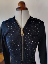 Estelle Black Silver Studded