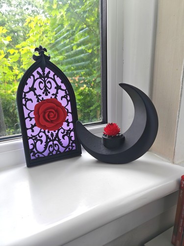 Gothic art window crescent - art,