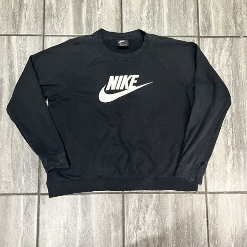 Women black nike - nike, crewneck