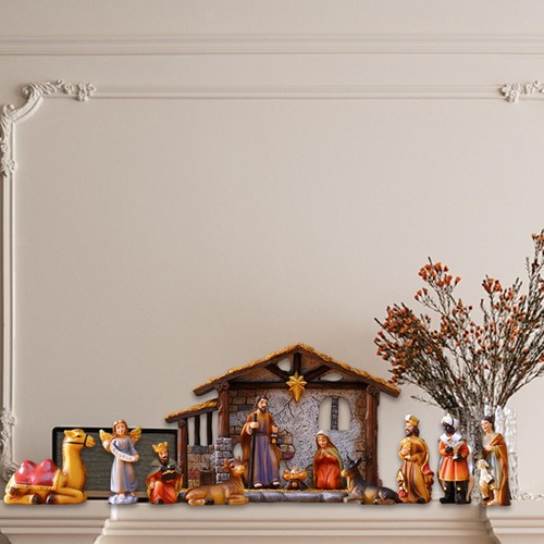 Resin nativity figurines - resin, set