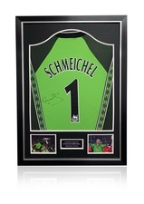 Peter Schmeichel Man United Hand Signed Framed Football Shirt MUFC With COA