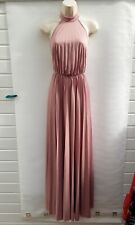 LONG DRESS,PINK,EVENING,PARTY,HOLLYWOOD,40S,50S,60S,70S,80S VINTAGE STYLE,SIZE 8