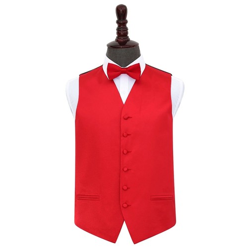 Red plain satin solid mens - red,
