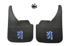 Universal Car Mudflaps Front Rear Peugeot Logo 106 207 208 306 307 Mud Flap New